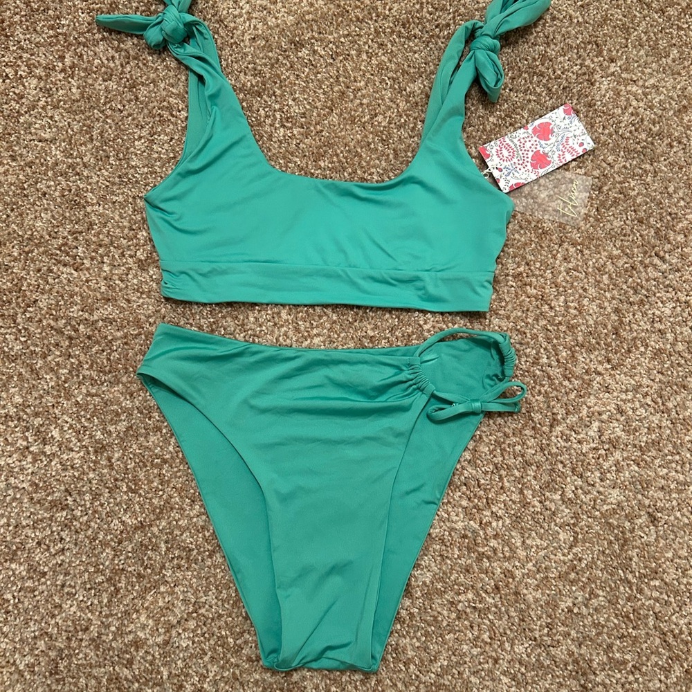Toluca Swim Bikini Set - Teal - M/L - NWT